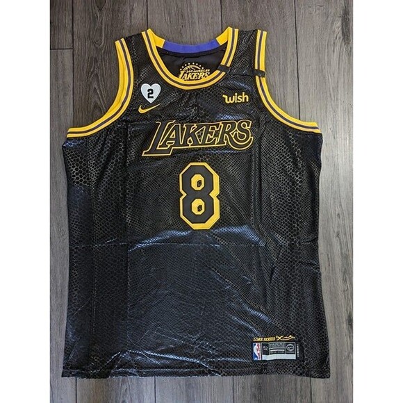Lakers Other - Kobe Bryant #8 / #24 Lakers Black Mamba Gigi Heart Basketball Jersey XL